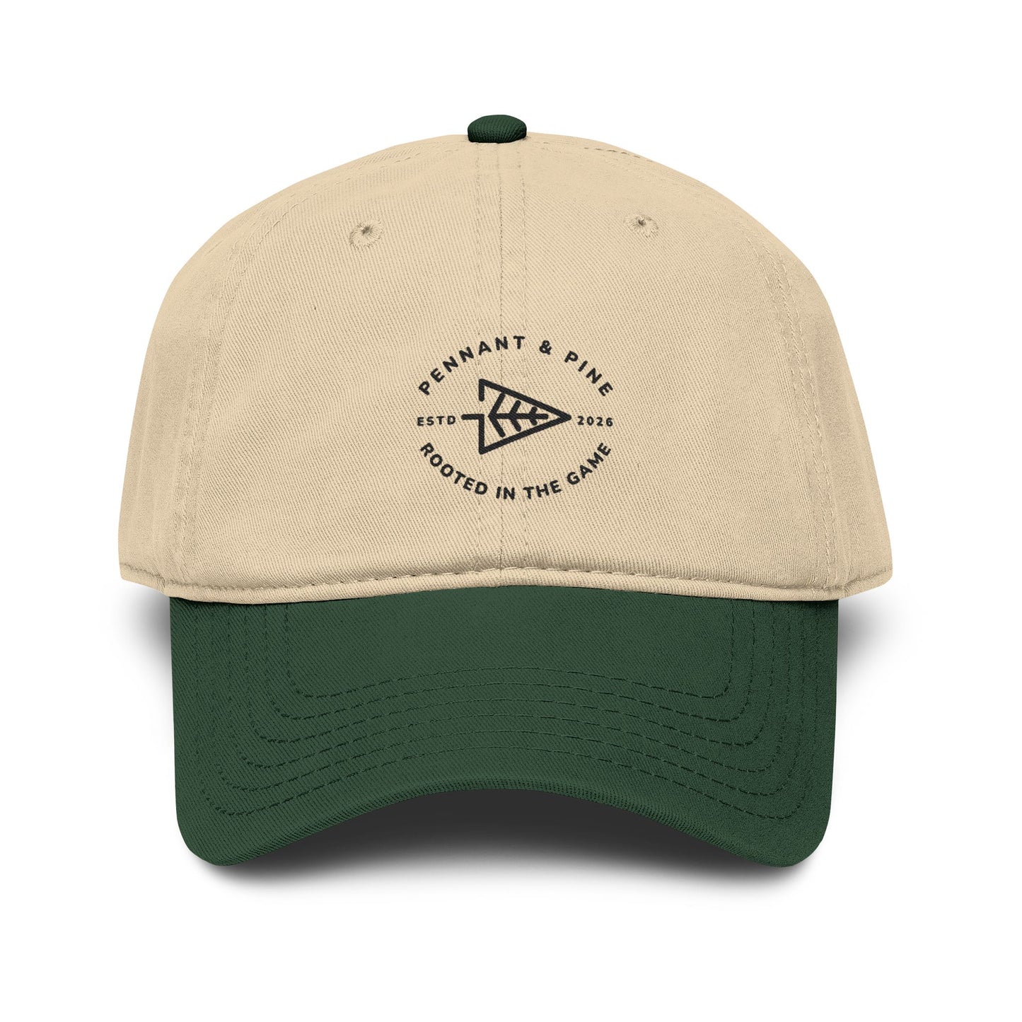 Embroidered Vintage Cap — Pennant & Pine Logo