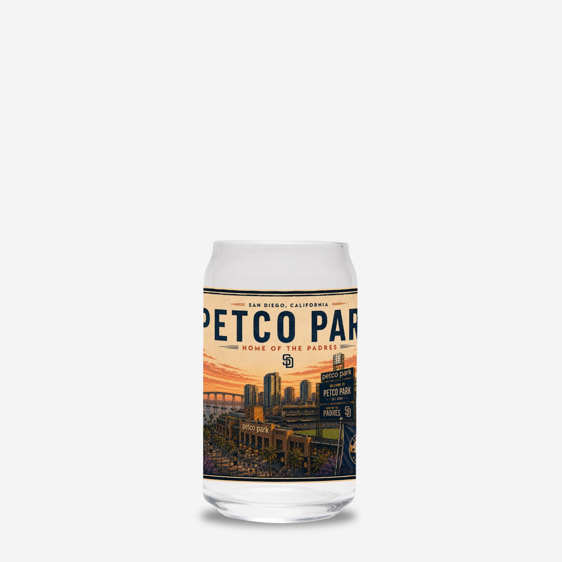Can with Petco Park label on a white background