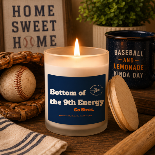Houston 9th Inning Candle