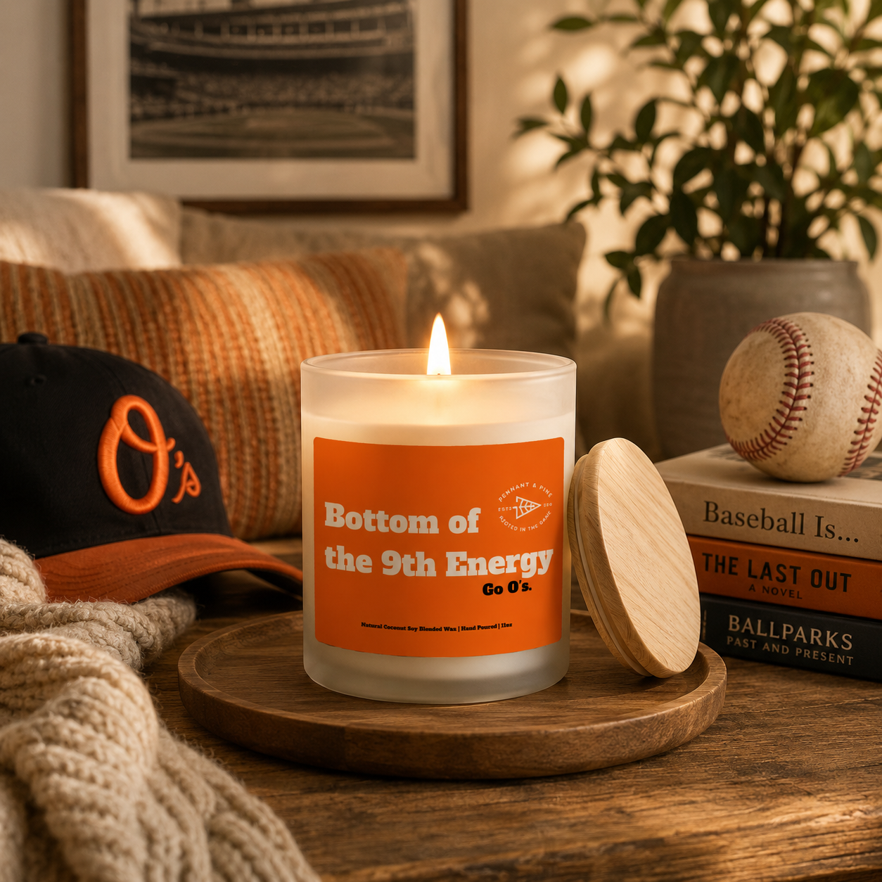 Baltimore 9th Inning Candle